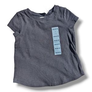 Old Navy Girls 18-24m Black Tshirt